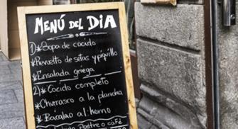 El menú del día roza los 15 euros de media